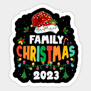 Family Christmas 2023 Matching Squad Santa Elf Sticker